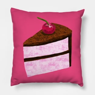 Cherry Chocolate Cake Pillow