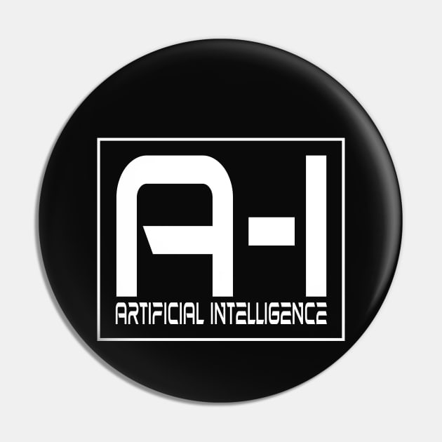 AI Artificial Intelligence Science Fiction Pin by PlanetMonkey