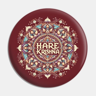 Mandala Hare Krishna Pin