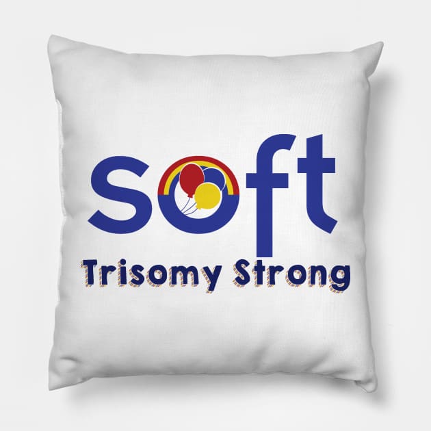 Trisomy Strong Pillow by SOFT Trisomy Awareness