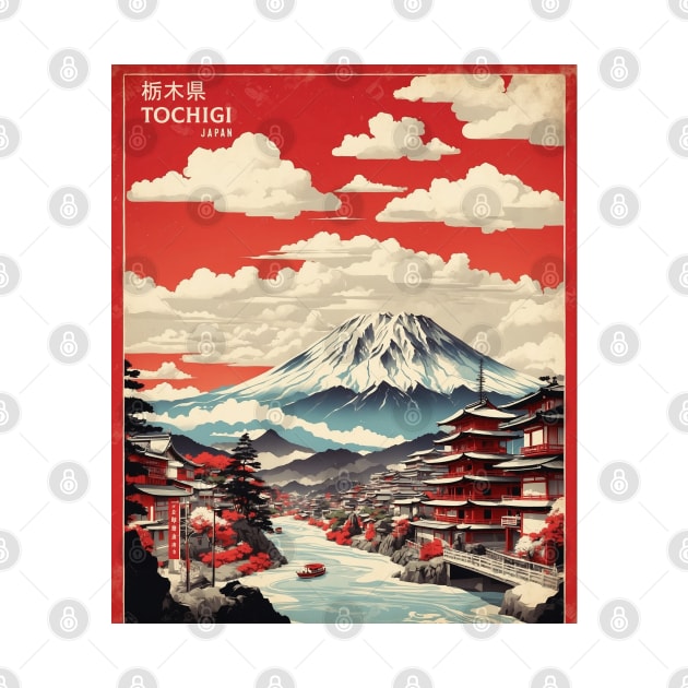 Tochigi Japan Travel Vintage Tourism Poster by TravelersGems