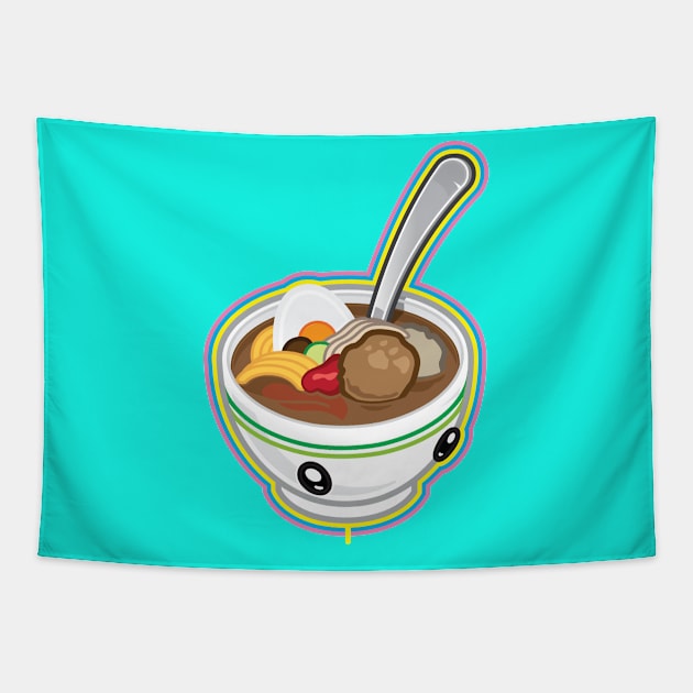 Bakso! Tapestry by Papa Gede