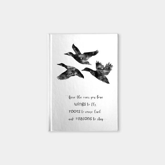 Flying Ducks Birds Notebook Teepublic