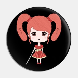 Aries Girl Pin