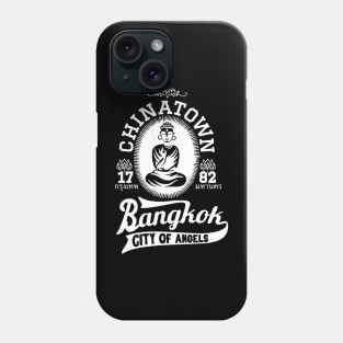 Vintage Bangkok Buddha Logo - Retro Thai Shirt Design Phone Case