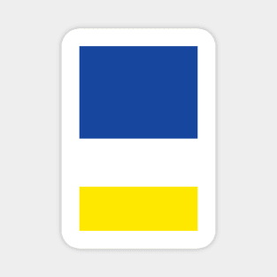 Everton Blue White Yellow Tricolour Design Magnet