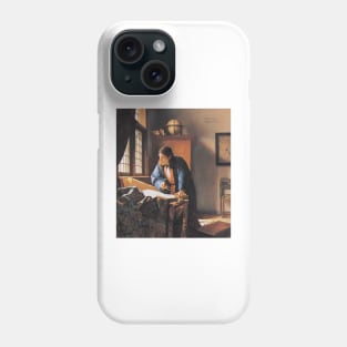 The Geographer, 17th century artwork (V650/0006) Phone Case