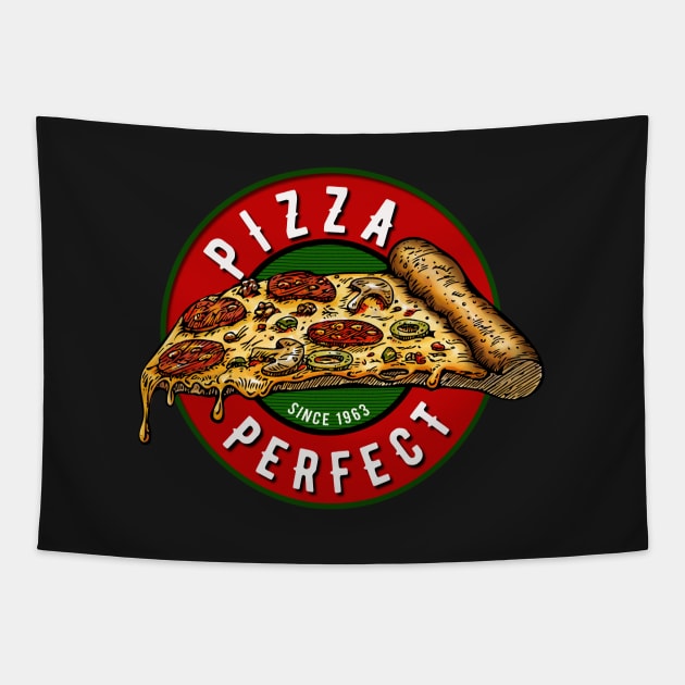 Pizza Perfect since 1963 Tapestry by AmberDawn