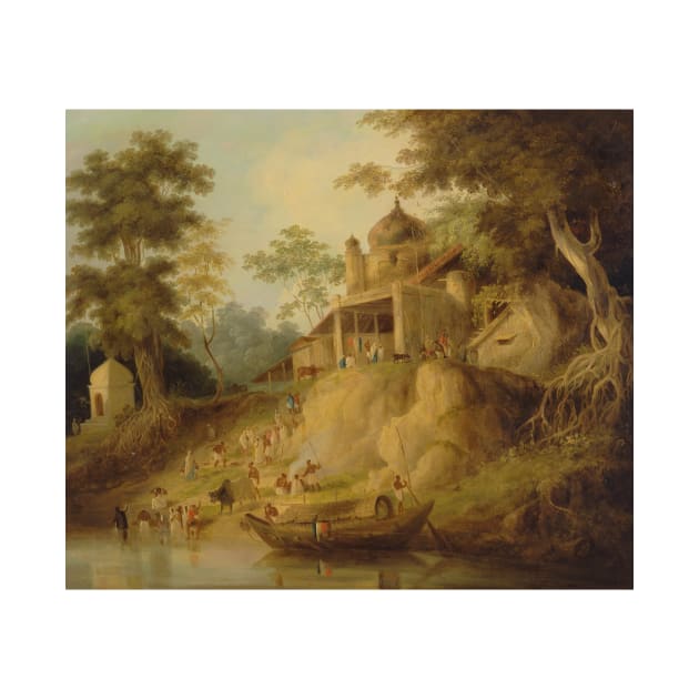 The Banks of the Ganges by William Daniell by Classic Art Stall