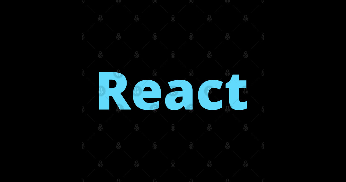 React - React - Sticker | TeePublic