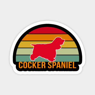 Cocker Spaniel Vintage Silhouette Magnet