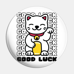 good luck cat Pin