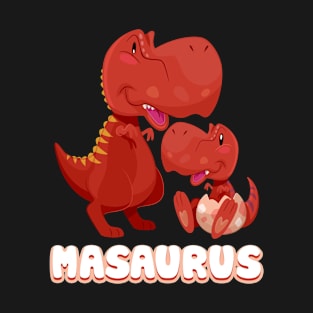 Mamasaurus Mommy & Baby Girl T-Rex Dinosaurs T-shirt MASAURUS T-Shirt