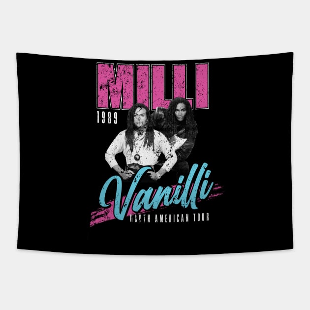 Milli Vanilli Concert Tour 1989 Tapestry by MindsparkCreative