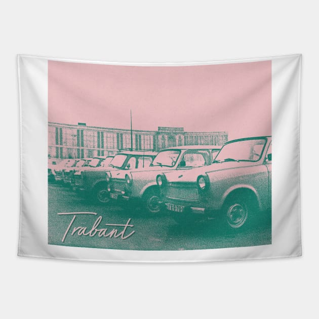 Trabant / Duotone Art Print Tapestry by unknown_pleasures