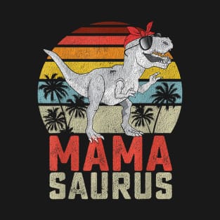 Mamasaurus Dinosaurs Happy Mommy Mother Mamasaurus T-Shirt