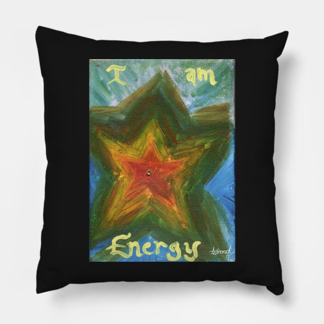 I Am Energy Pillow by anufrench