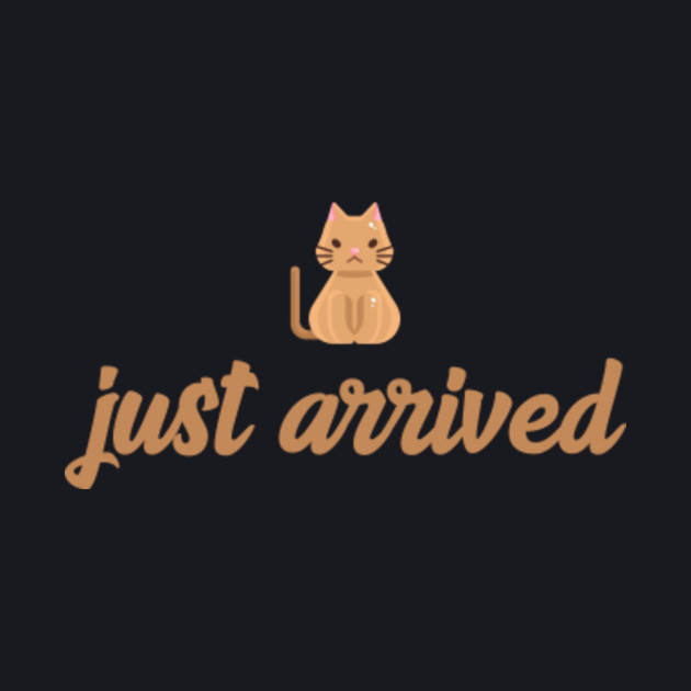 Cute Little Baby Cat With Saying Just Arrived Cute Kitten