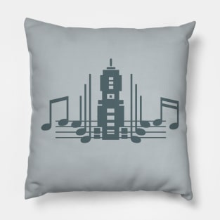 Music Melody City Pillow