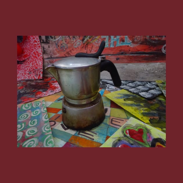 coffee maker on my art by walter festuccia