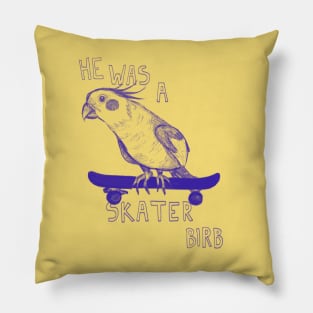 Skater Birb Pillow