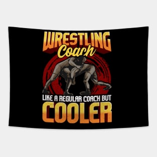 Wrestling Coach Like a Regular Coach But Cooler Tapestry