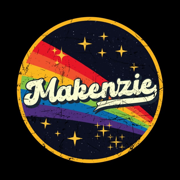 Makenzie // Rainbow In Space Vintage Grunge-Style by LMW Art