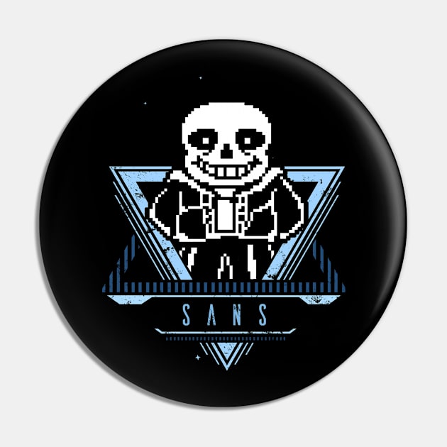 Undertale - Sans, Video Game Shirt - Undertale Sans - Pin