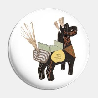 Cute Japanese Horse Kawaii Samurai Horse Pin