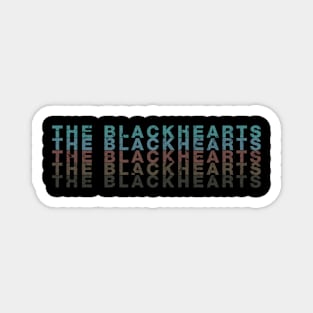 Vintage Proud Name Blackhearts Personalized Birthday Retro Magnet