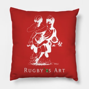 Rugby Junior Tackle C by PPereyra Pillow