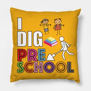I Dig Preschool Pillow