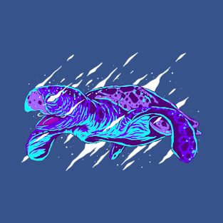 Sea Turtle Night On The Beach Under Starry Sky Sea Turtle T-Shirt