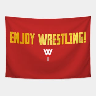 Enjoy Wrestling! GOLD Tapestry