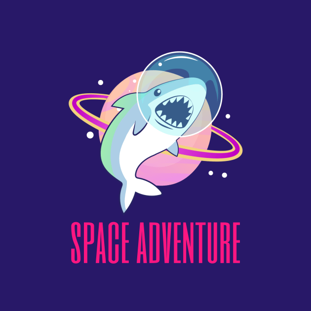 Space Adventure Shark by Katje