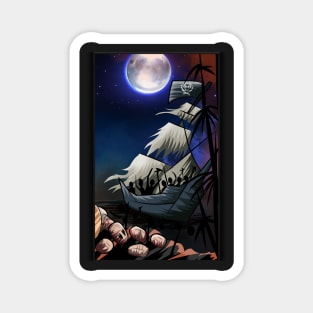 Dark Ghostship pirate Magnet