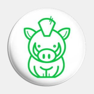 Green Pig Pin