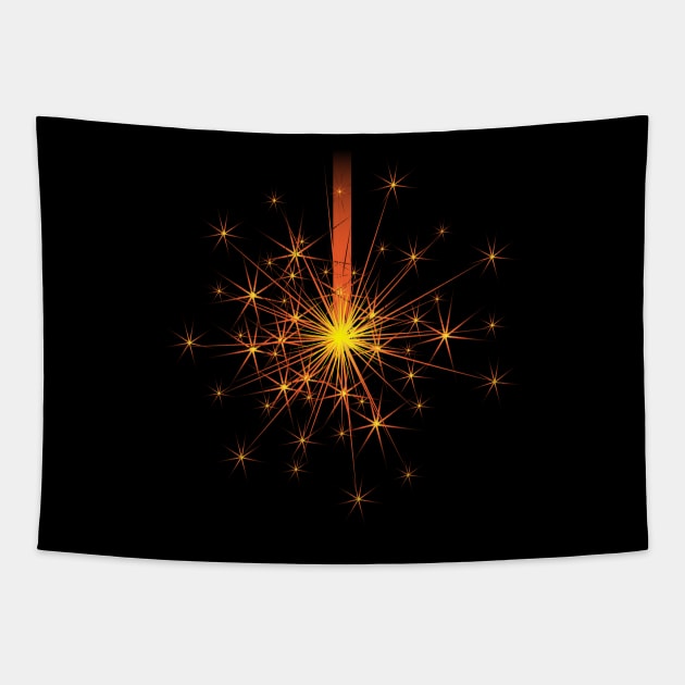 fireworks Tapestry by s4rt4