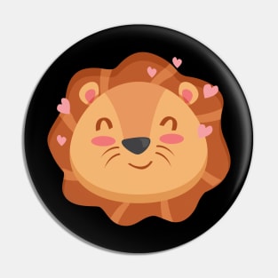 Cute Lion Cartoon Animals Character Design Pin