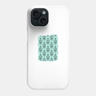 Haunted Mansion Wallpaper Turquoise Phone Case