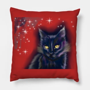 art fantastic cat Pillow