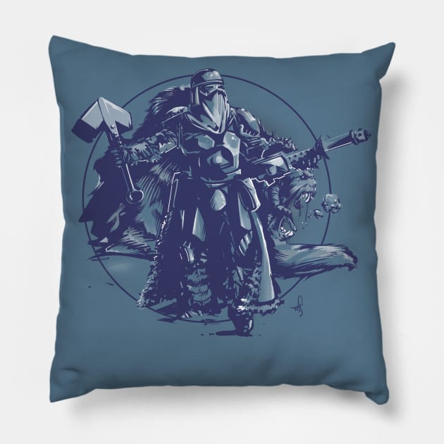 Snow Battle Buddies Pillow by Gloomlight