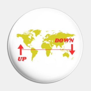 Up and down the equator Pin