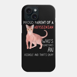 Proud Parents of Abyssinian Pet Cat Phone Case