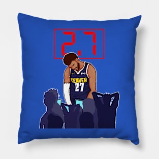 Jamal murray buzzer beater Pillow