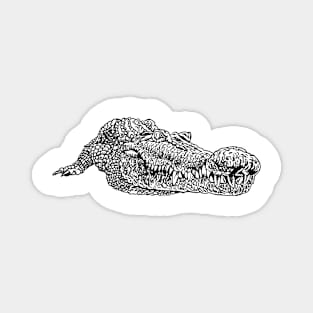 Crocodile tshirt hand drawn croc Magnet
