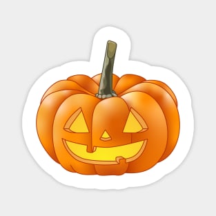 A Short Jack 'O Lantern (Bright Green) Magnet