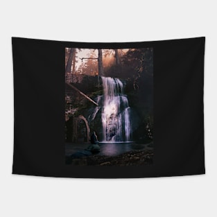 Waterfall Watching Tapestry