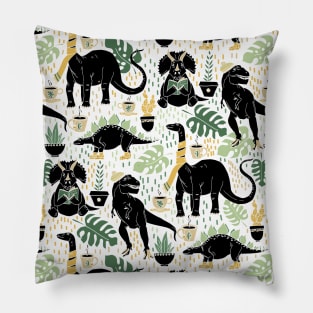 Hipster Dinos Pattern Pillow