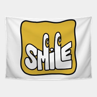 Outline Smile Tapestry